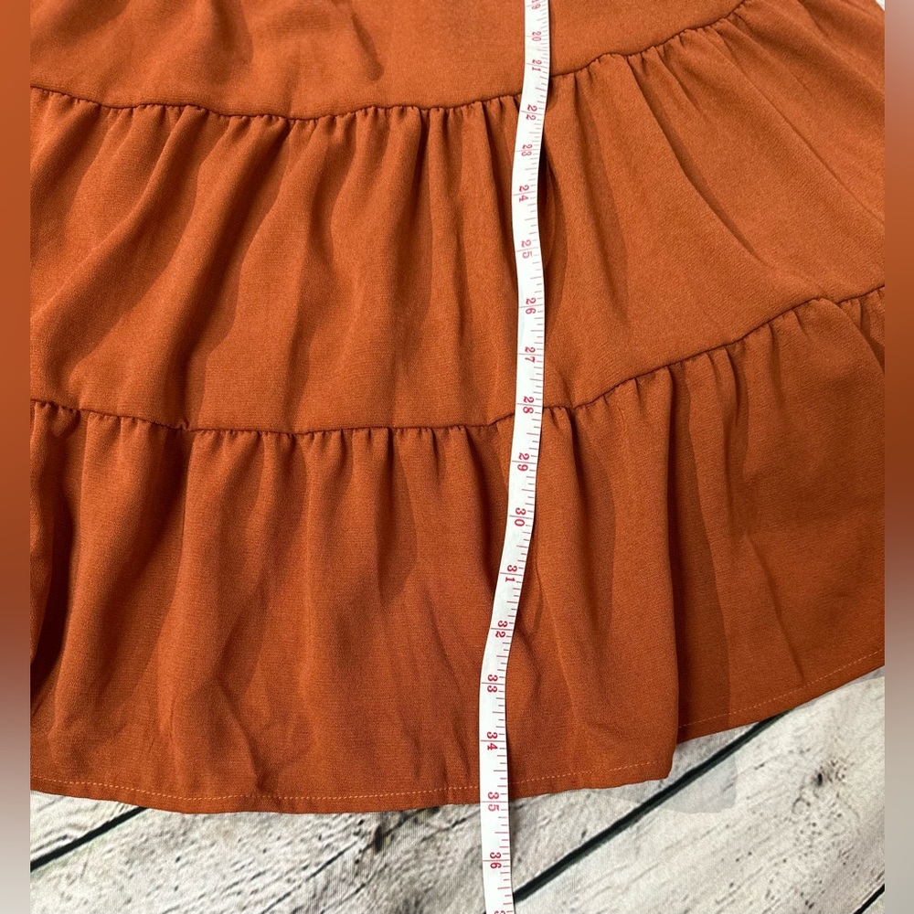 *** SOLD *** SHEIN Woman’s Long Sleeve Ruffle Hem Dress Size L - Picture 9 of 10
